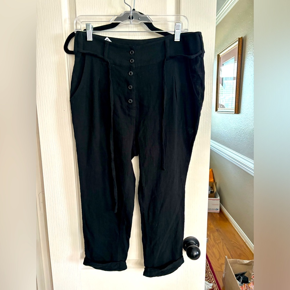 Victoria’s‎ Secret size 8. Black Gauzy pants. Very lightweight.